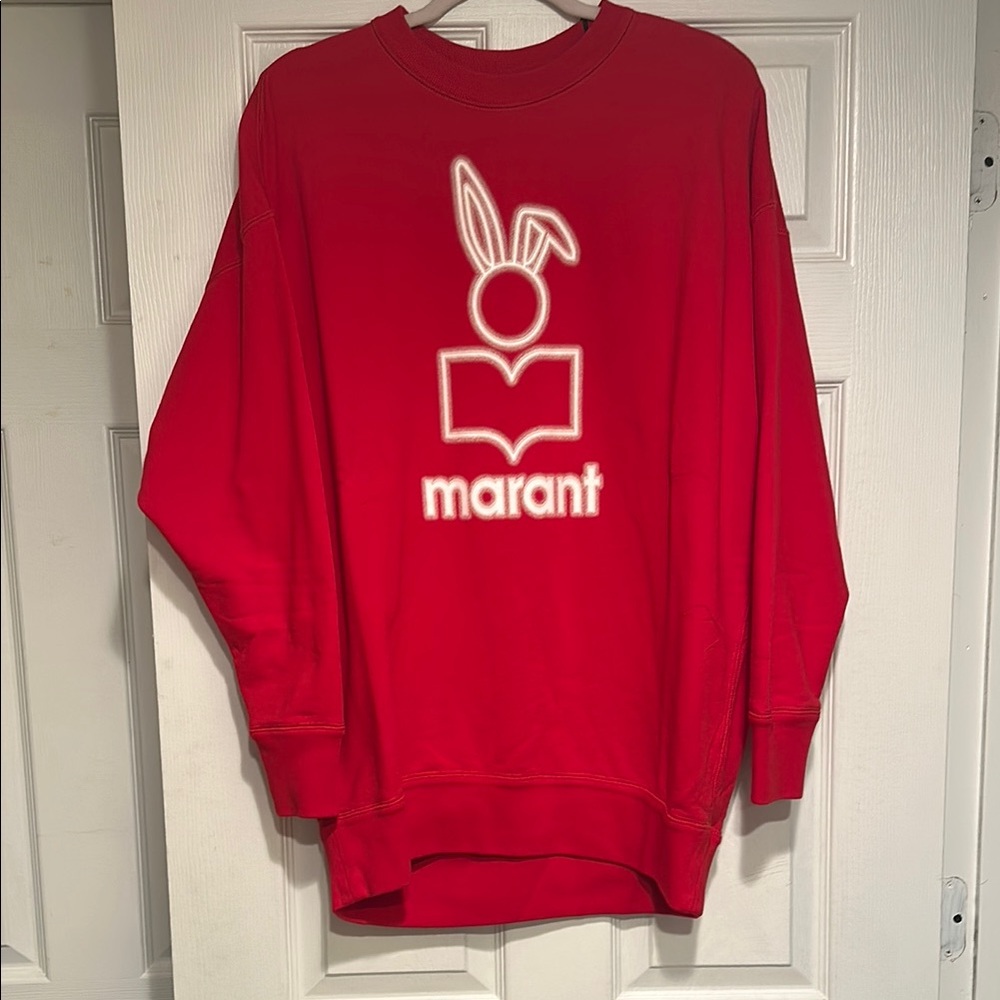 Red Marant Sweatshirt with Bunny Logo.